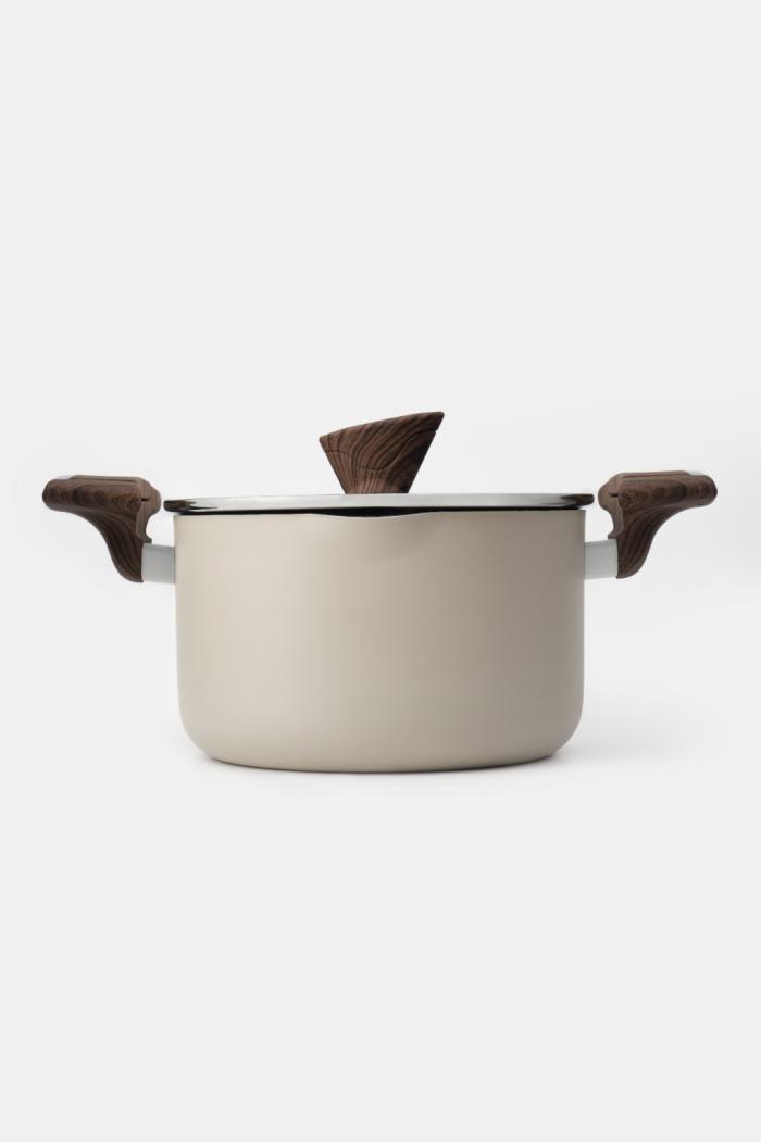 Titanyum Makarna Tenceresi 22 cm Krem